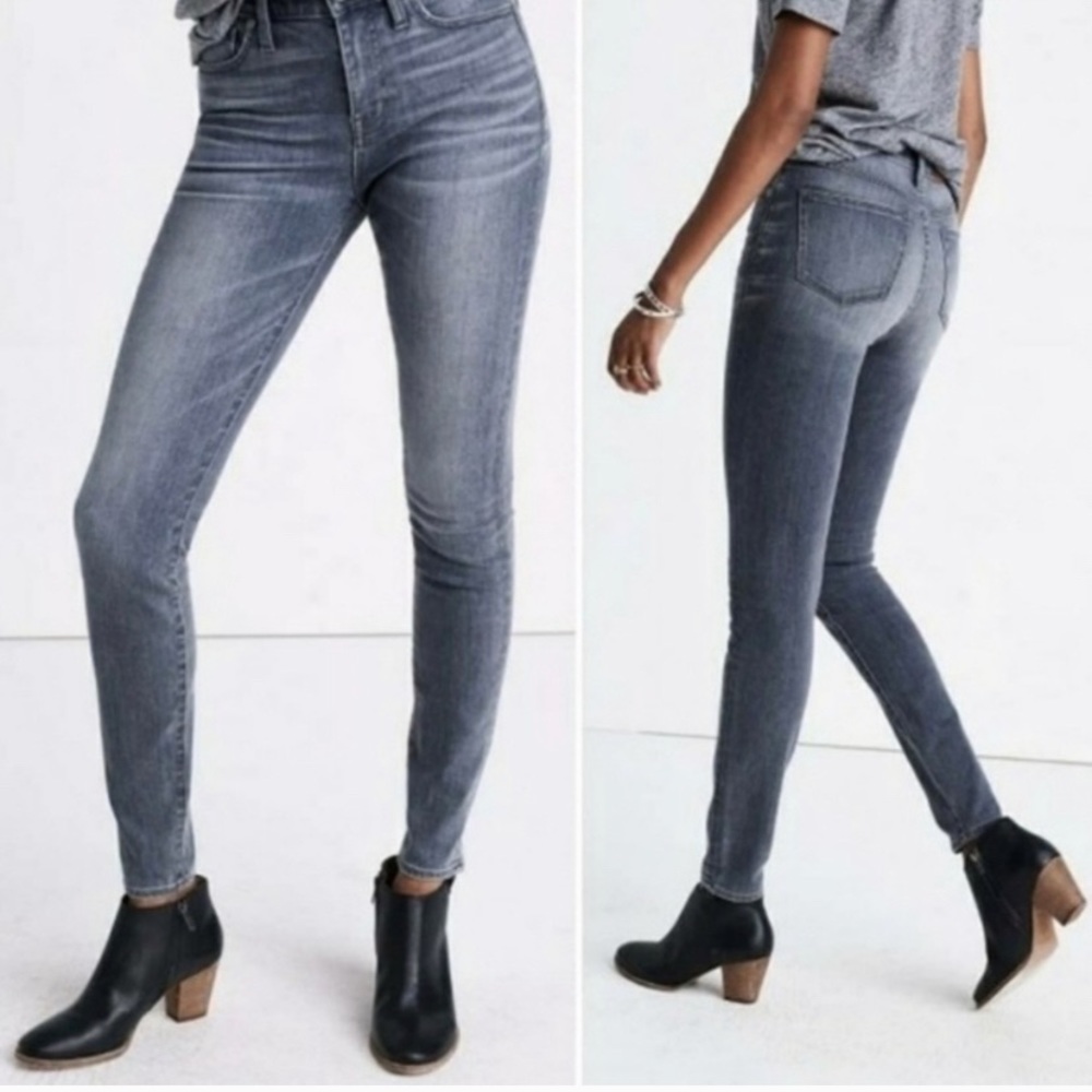 Madewell size 26 9” high riser grey jeans
